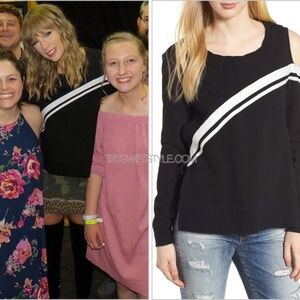 Pam & Gela Cold Shoulder Sweatshirt